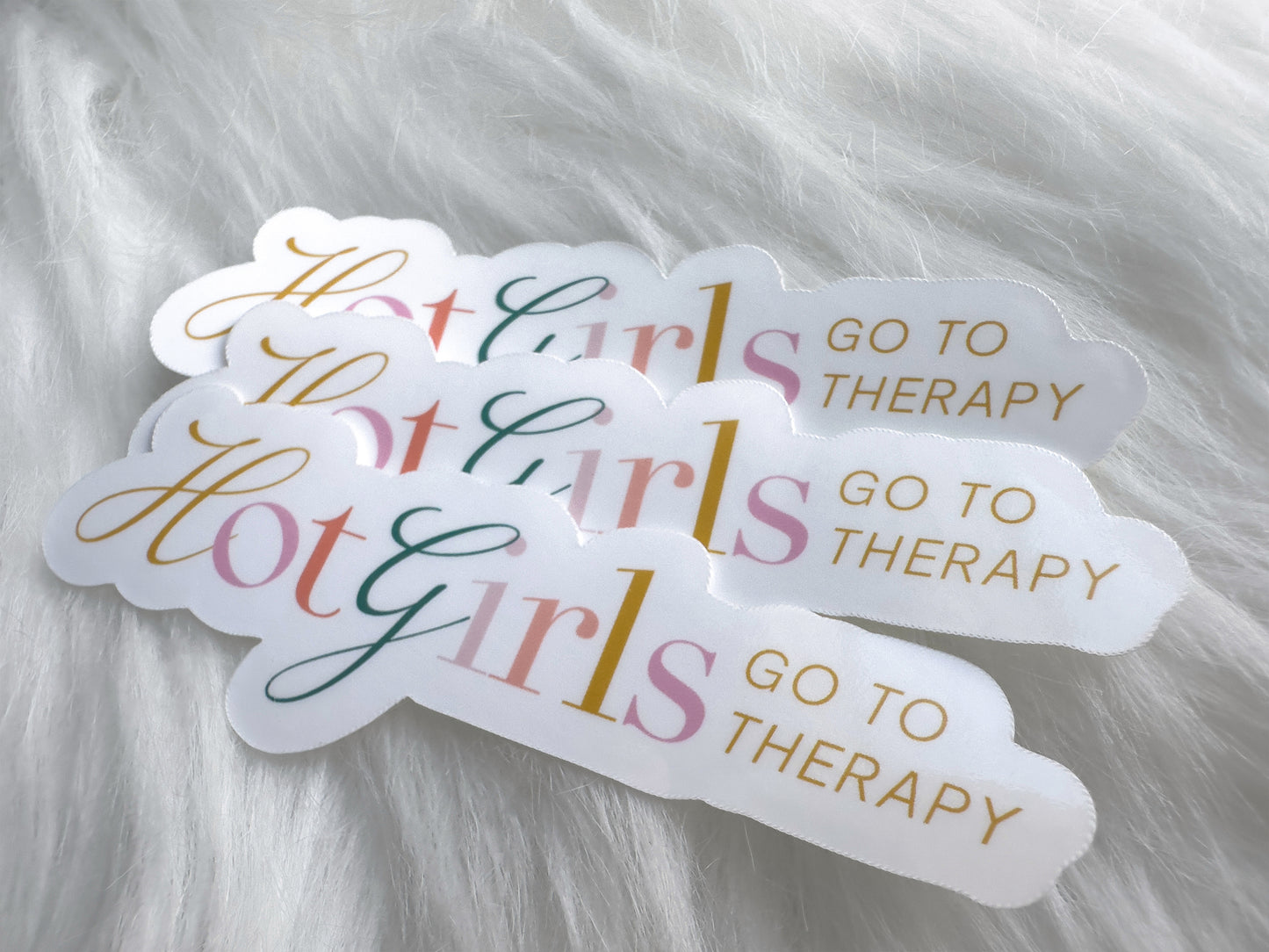 Hot Girls Go to Therapy Sticker