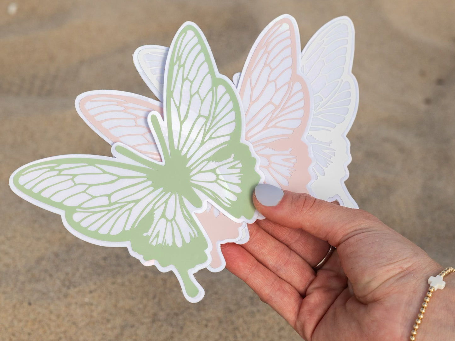 Pastel Butterfly Rainbow-Making Suncatcher Window Sticker