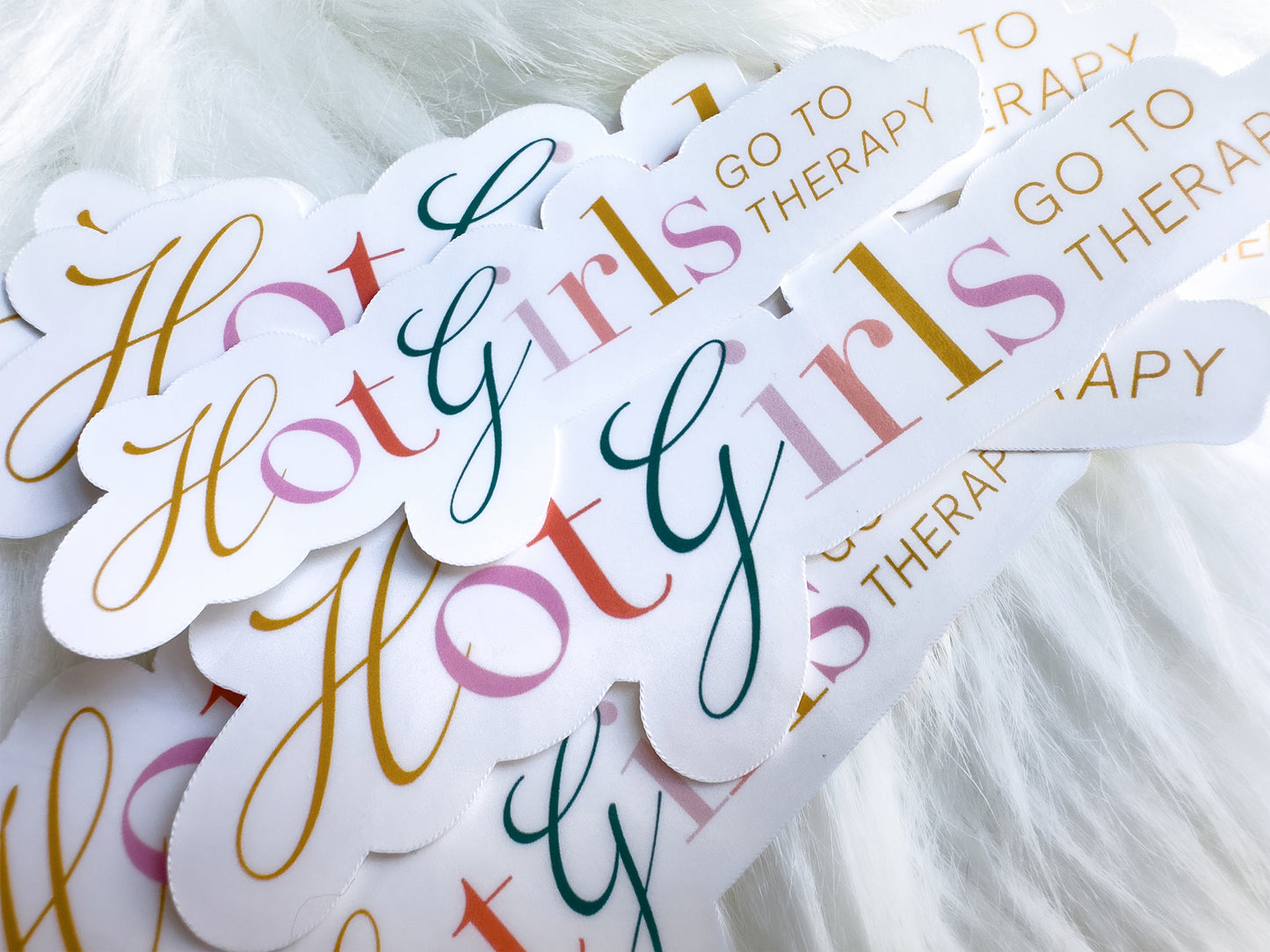 Hot Girls Go to Therapy Sticker