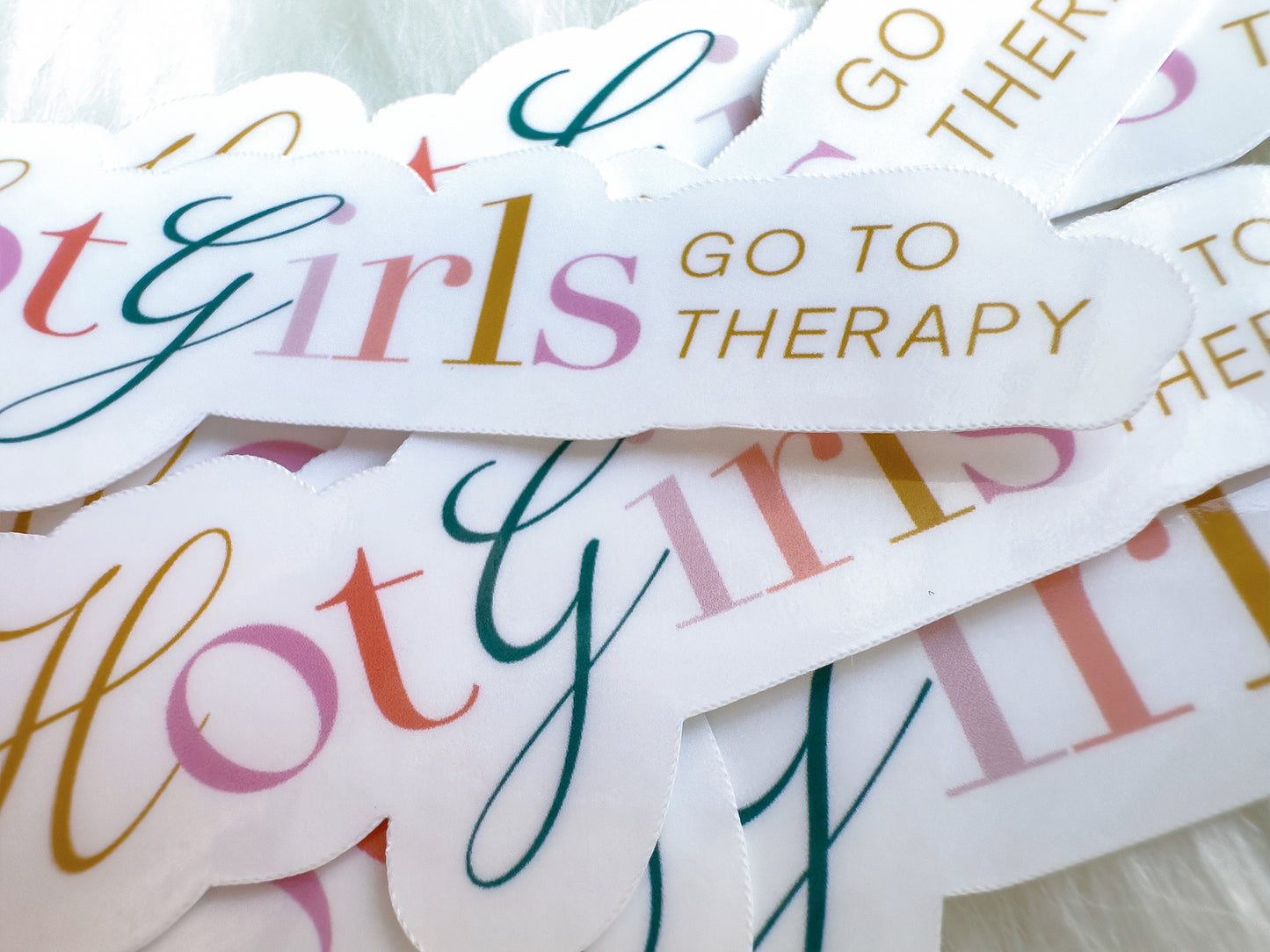Hot Girls Go to Therapy Sticker