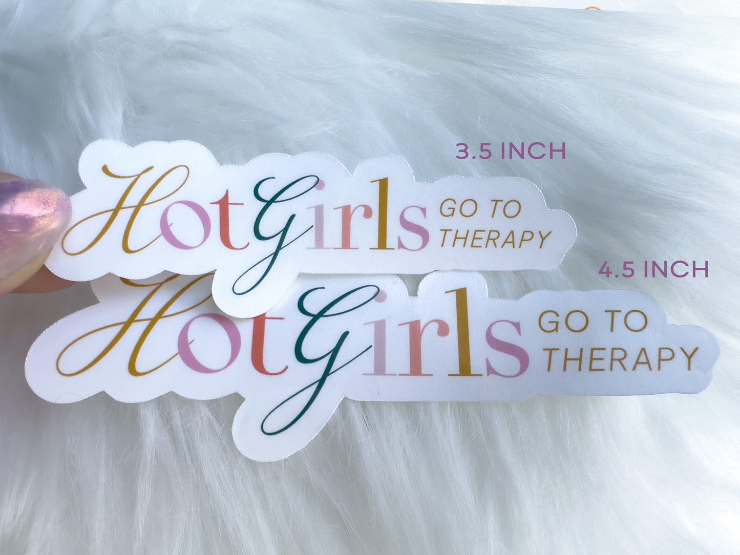 Hot Girls Go to Therapy Sticker