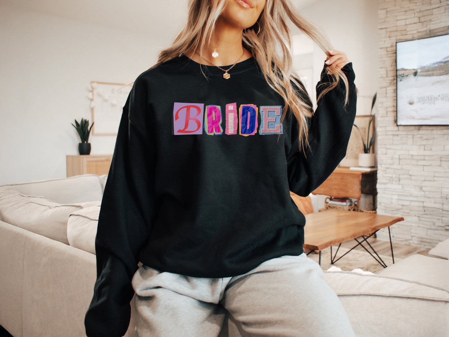 Bride Collage Crewneck