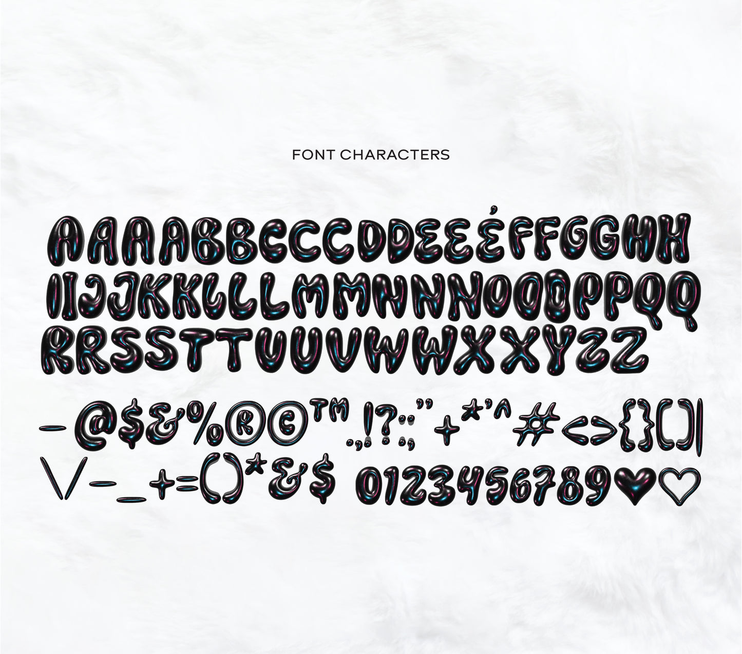 Personalized Metallic Bubble Name Stickers