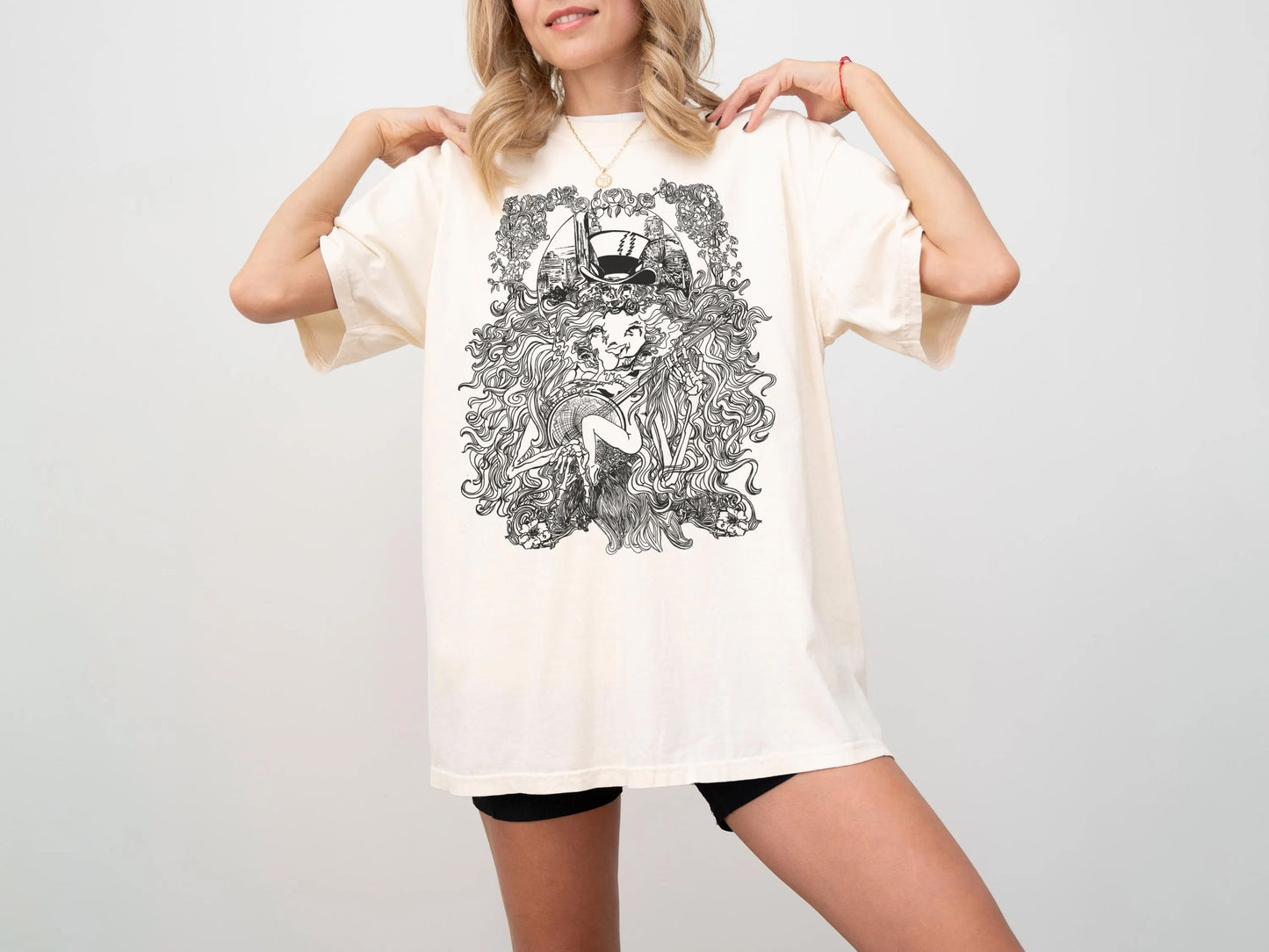 Grateful Lion Psychedelic Art Comfort Colors TShirt