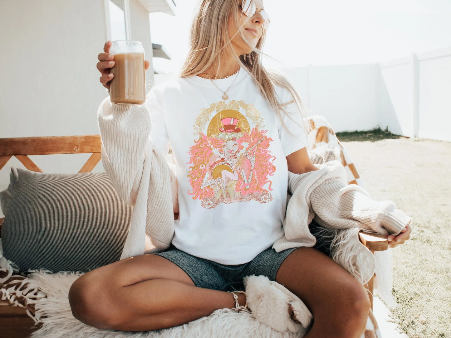 Grateful Lion Psychedelic Art TShirt