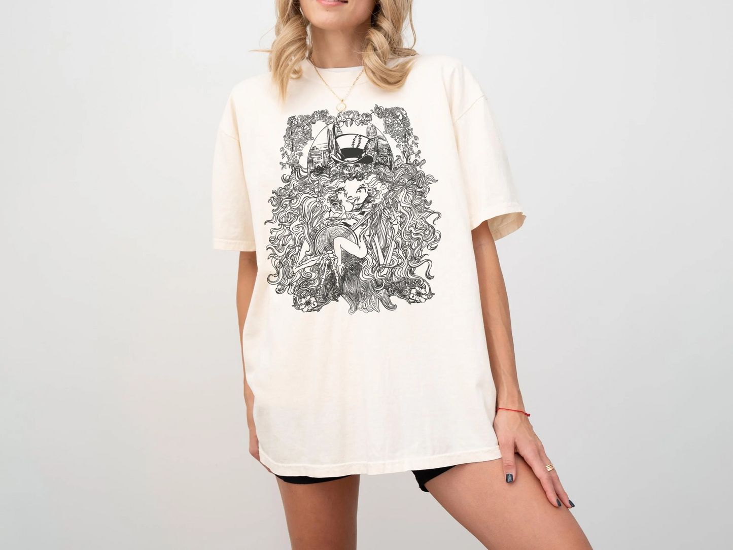 Grateful Lion Psychedelic Art Comfort Colors TShirt