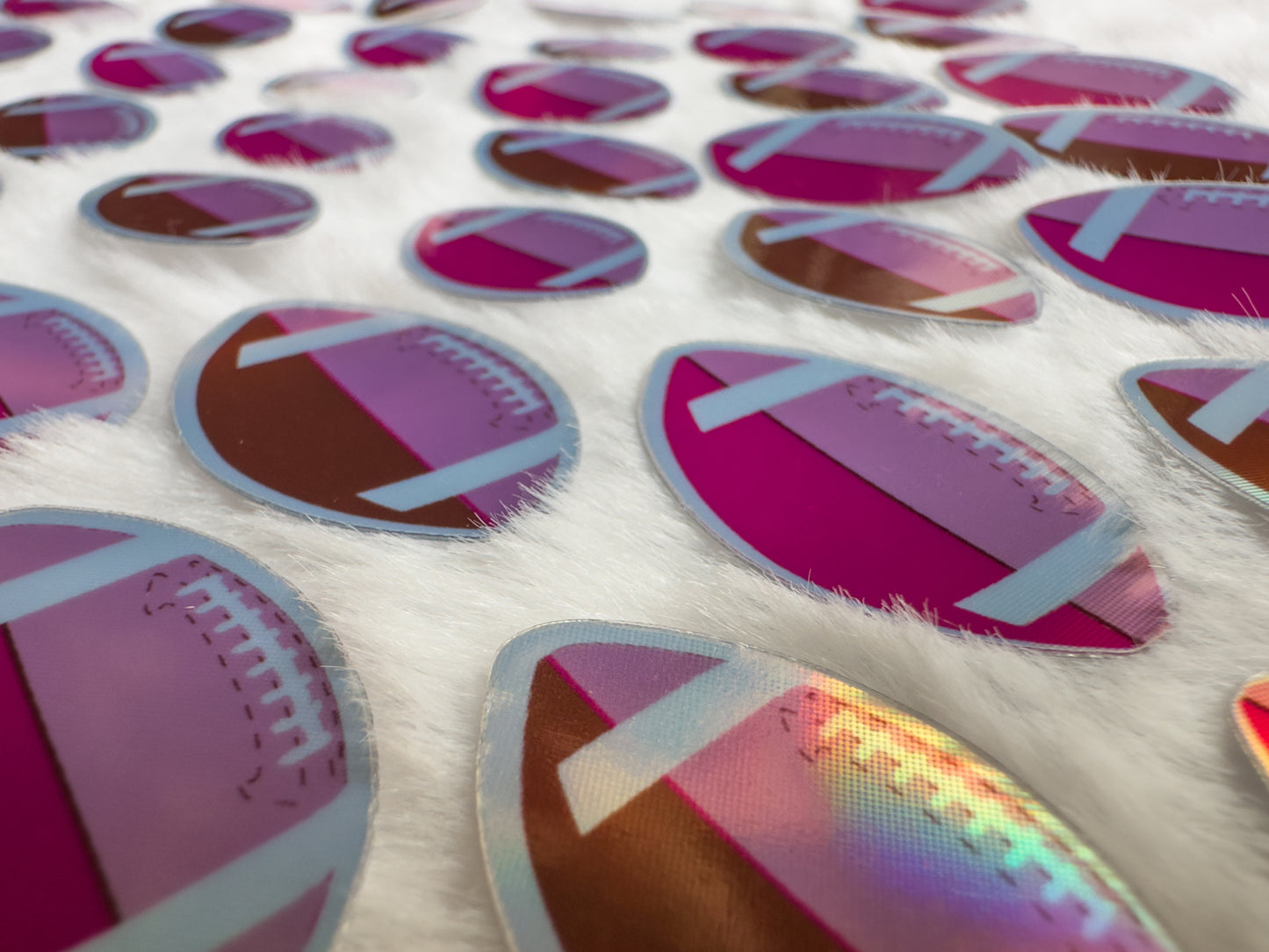 Holographic football holographic sticker pack