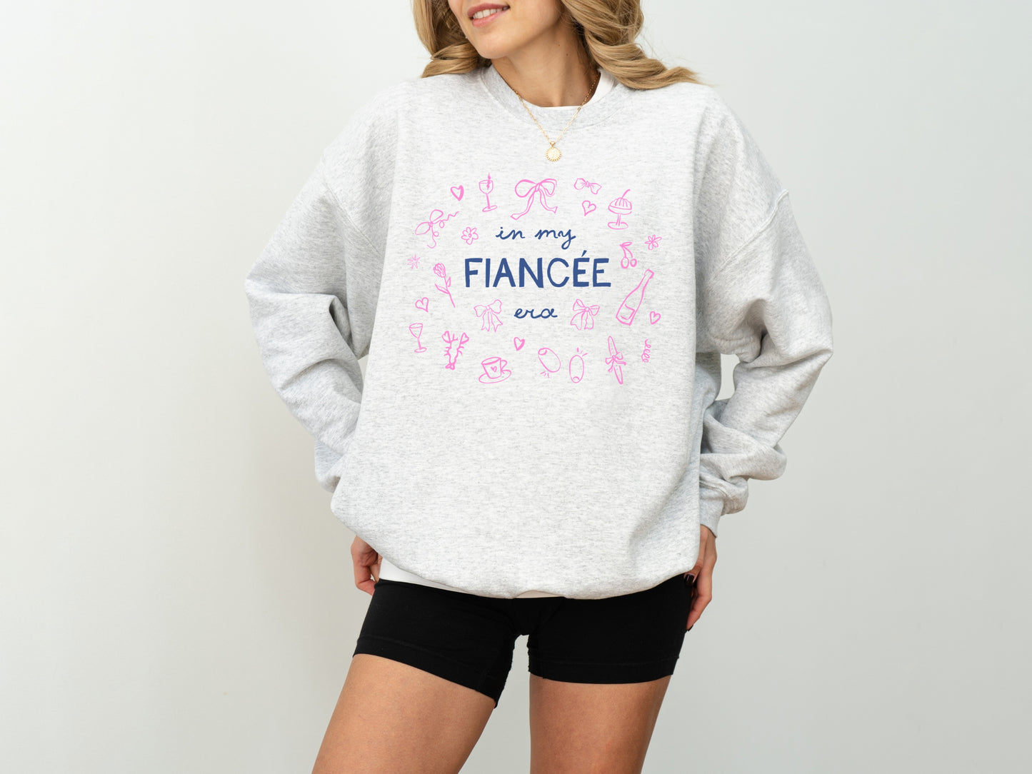 In My Fiancée Era Crewneck Multicolor