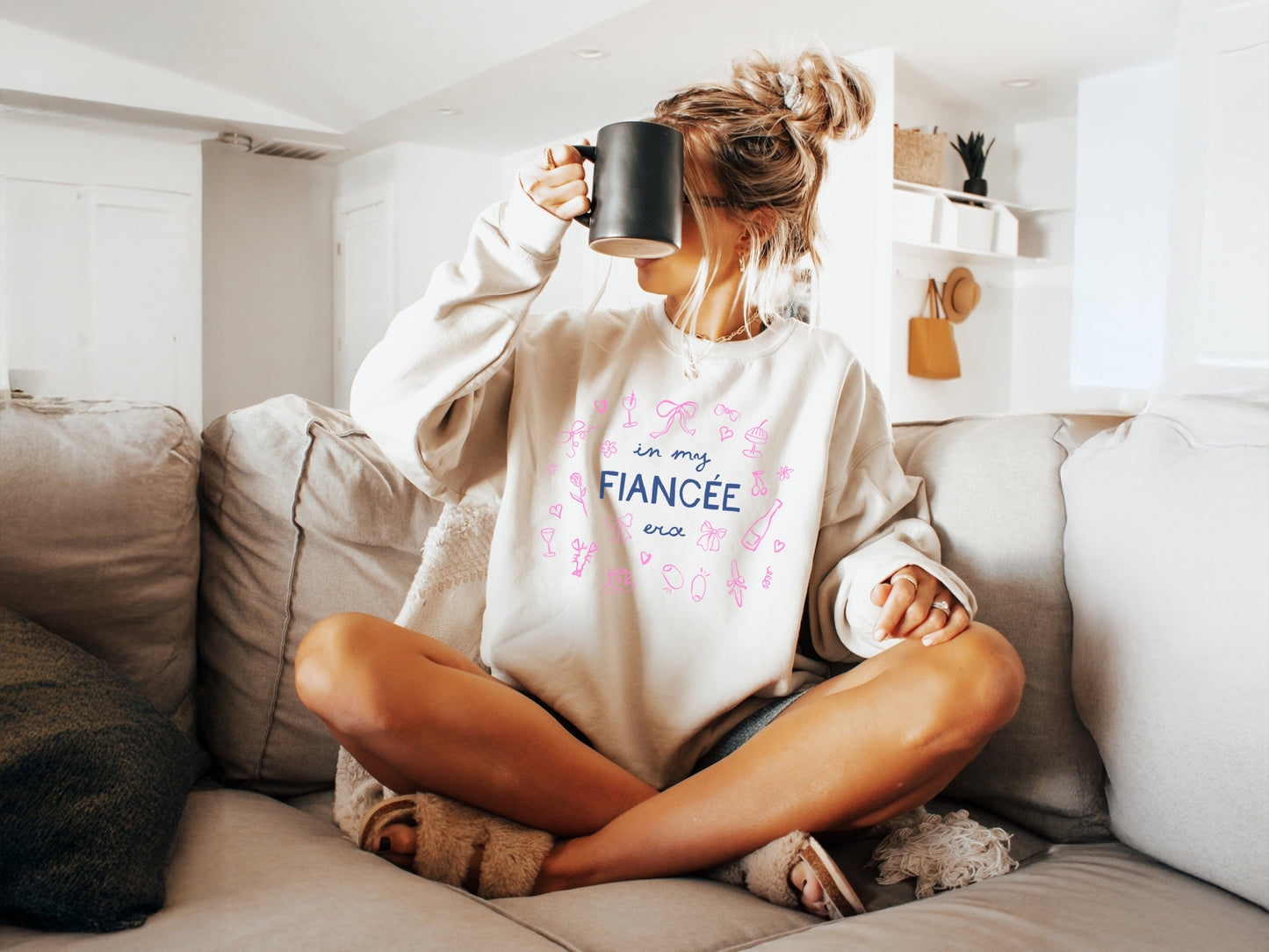 In My Fiancée Era Crewneck Multicolor