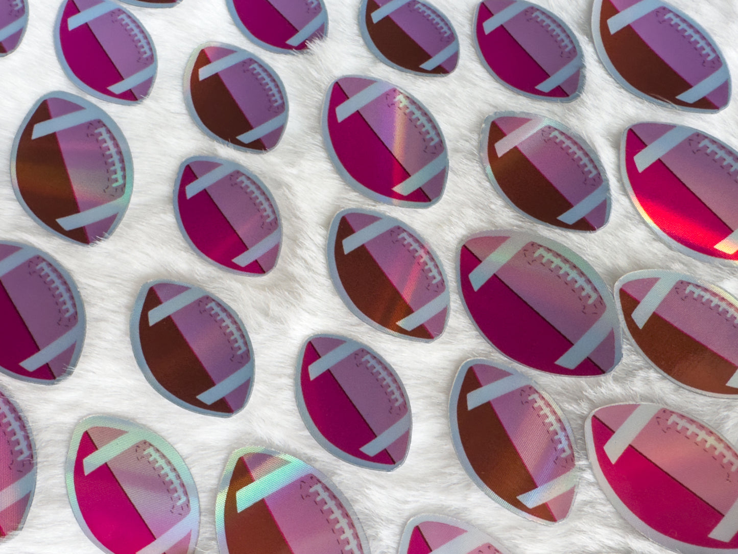 Mini football holographic sticker pack
