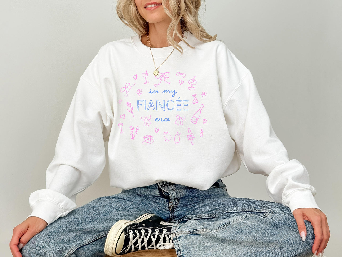 In My Fiancée Era – Personalized Crewneck Sweatshirt