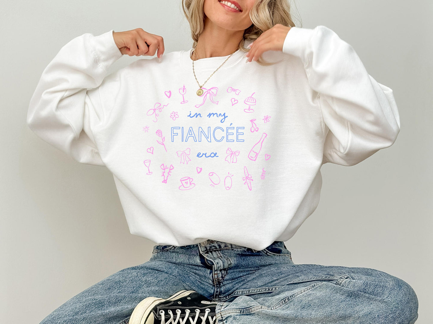 In My Fiancée Era – Personalized Crewneck Sweatshirt