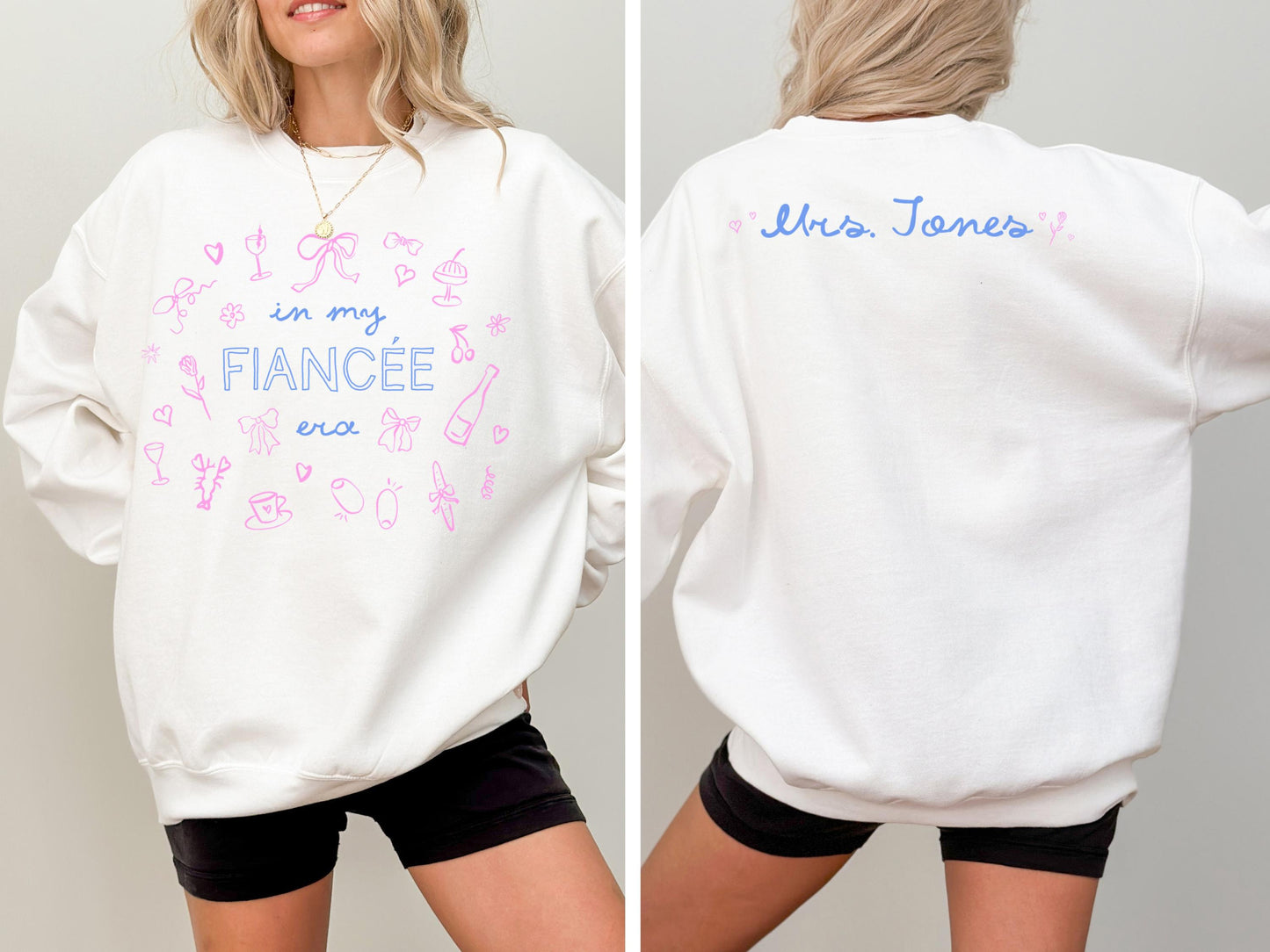 In My Fiancée Era – Personalized Crewneck Sweatshirt