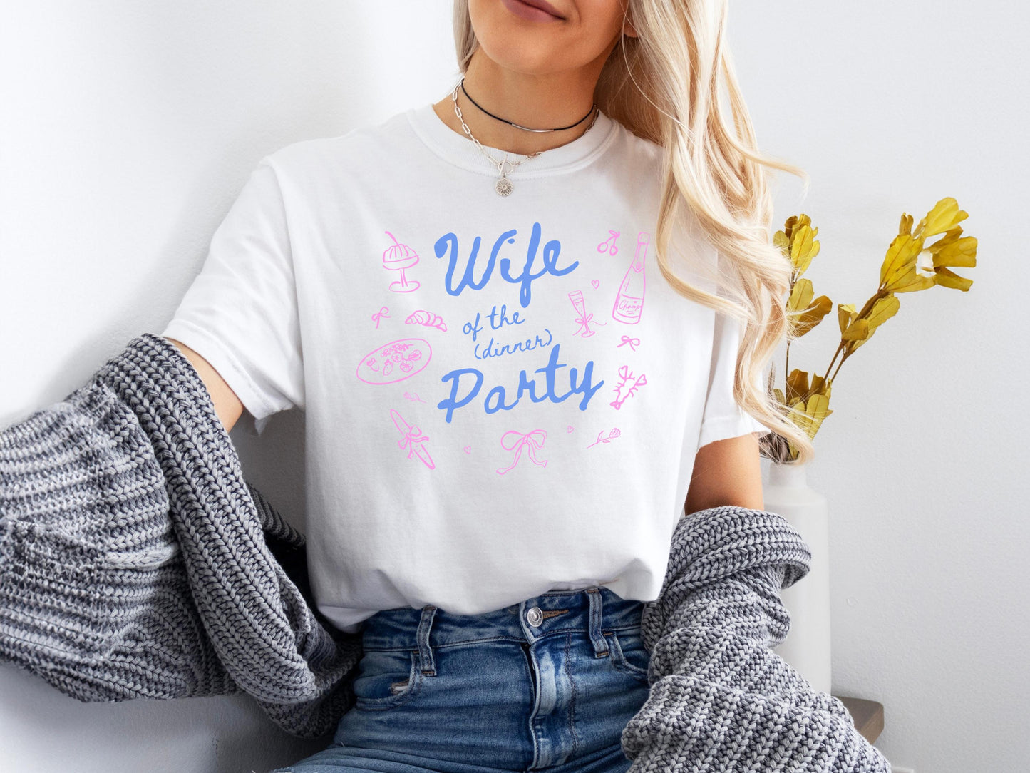 Wife of the Dinner Party – Comfort Colors Tee 🍷✨