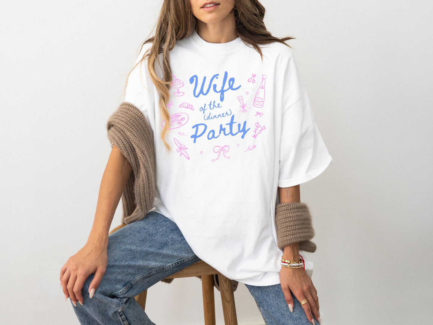 Wife of the Dinner Party – Comfort Colors Tee 🍷✨