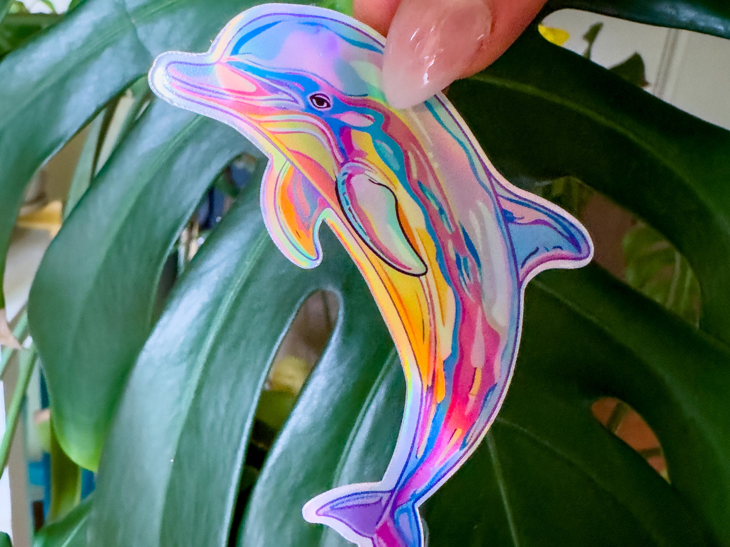 LA made dolphin sticker