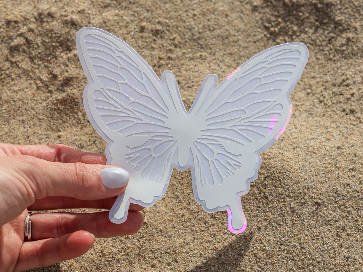 Pastel Butterfly Rainbow-Making Suncatcher Window Sticker
