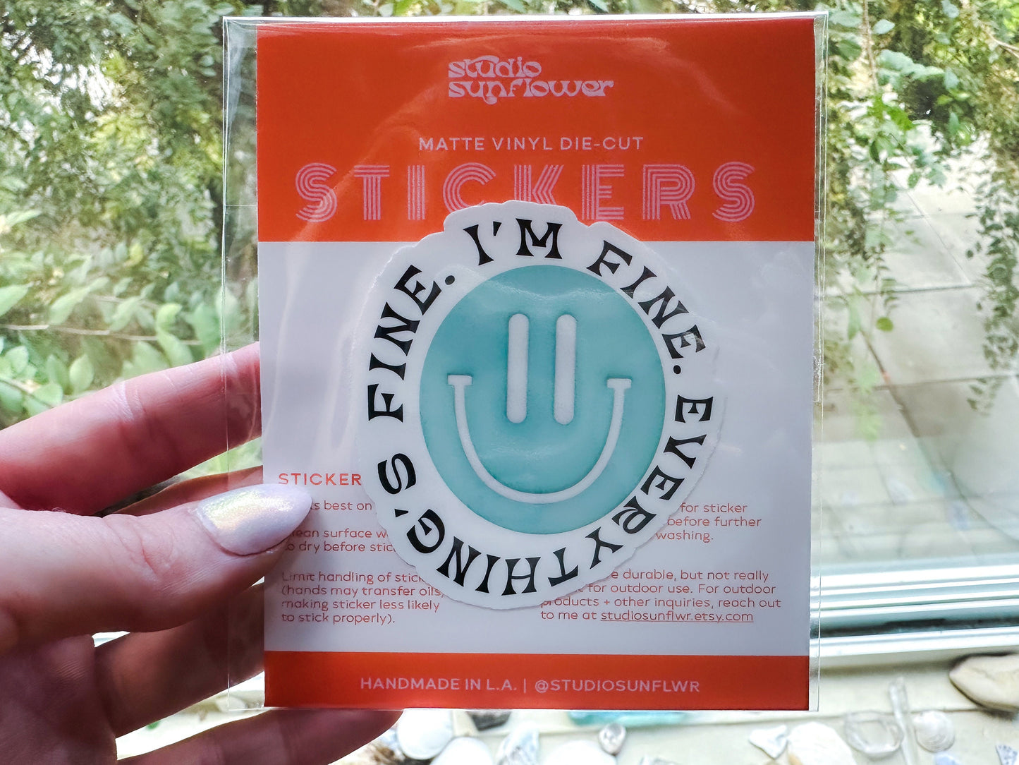 Im Fine Everythings Fine Smiley Sticker