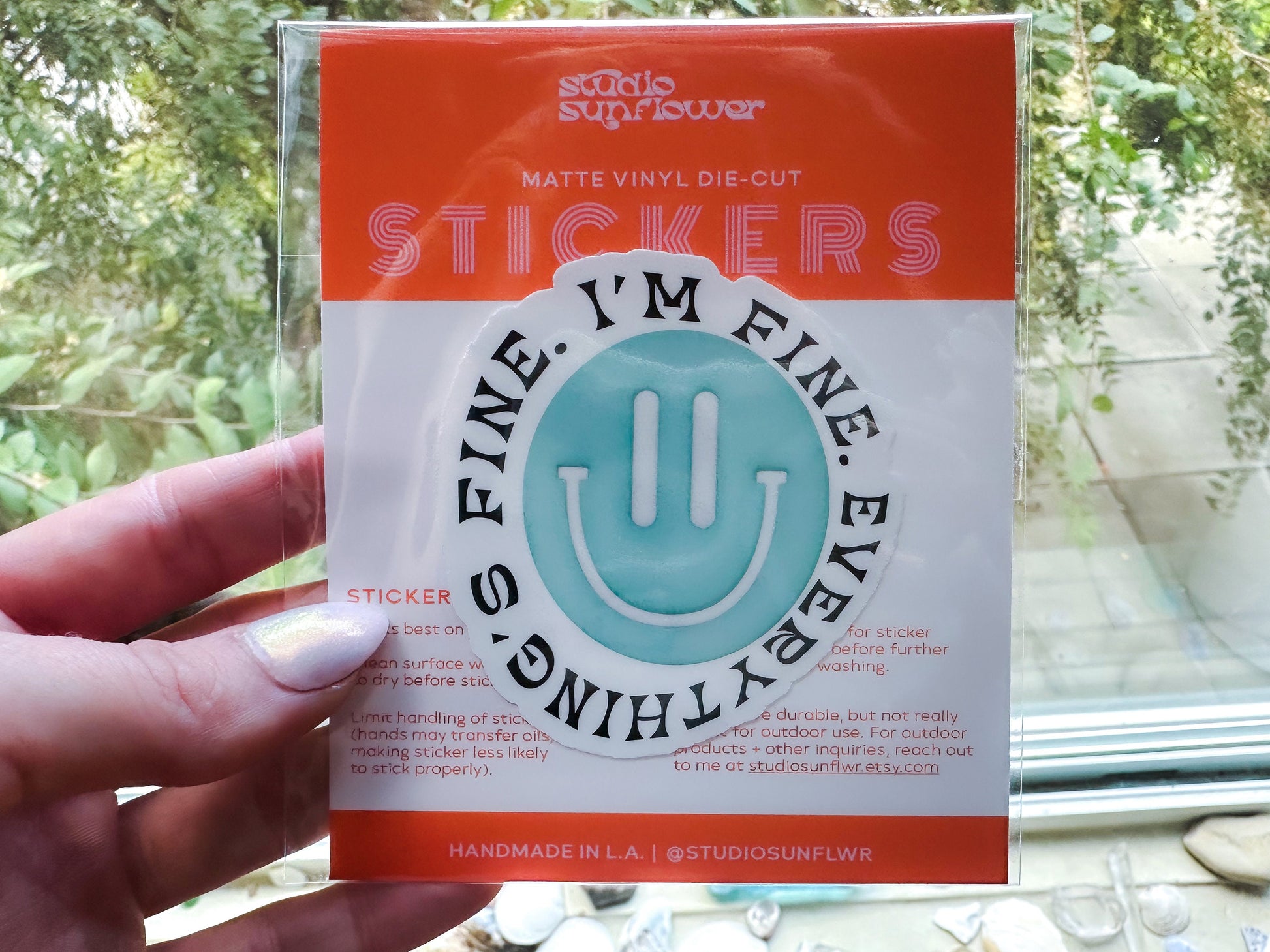 Im Fine Everythings Fine Smiley Sticker