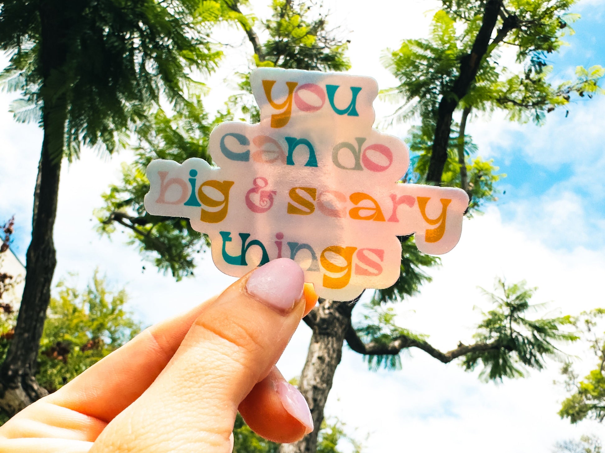 Girl Boss Encouragement Holographic Waterproof Sticker