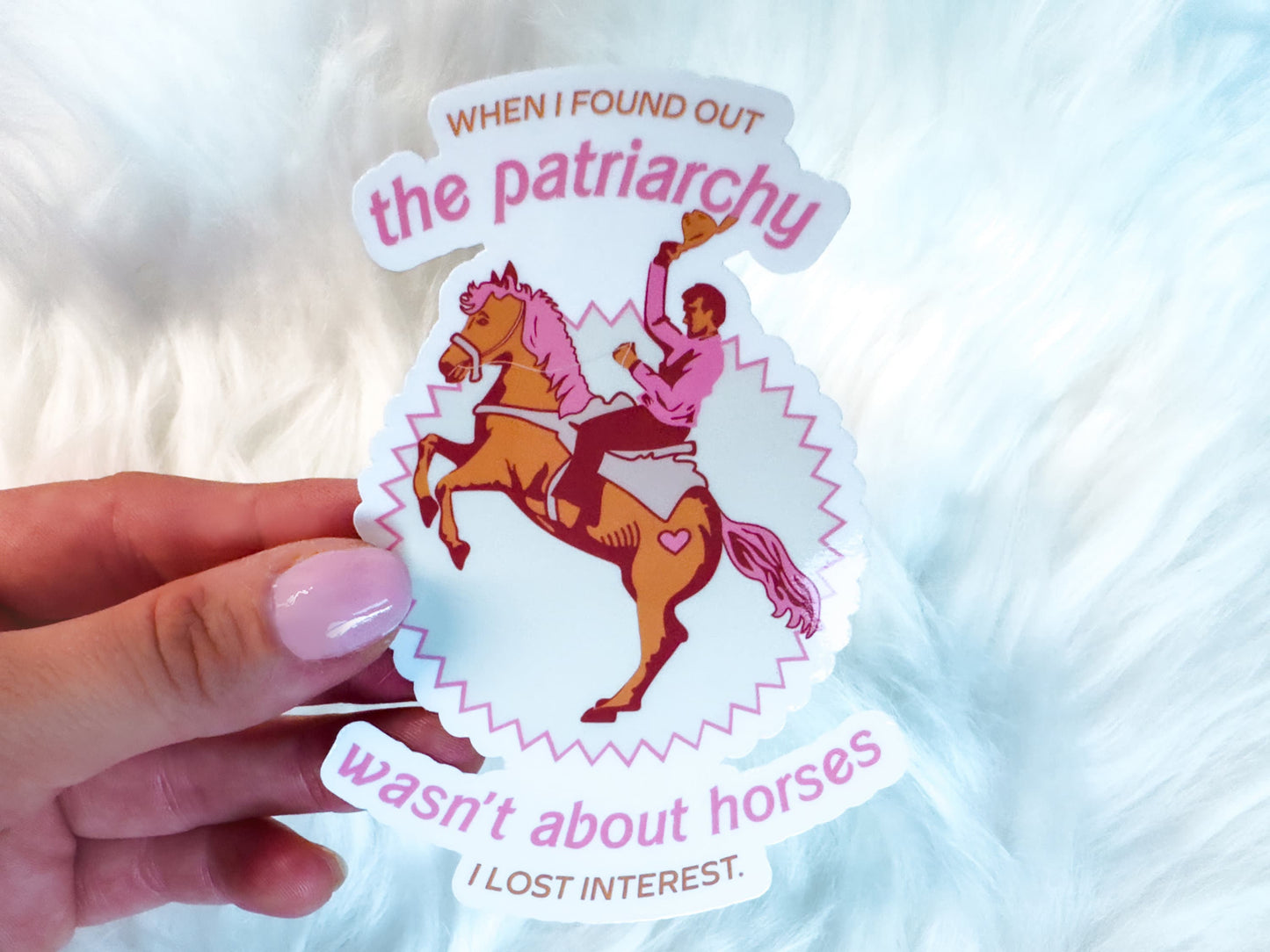 Horses > Patriarchy Waterproof Vinyl Sticker