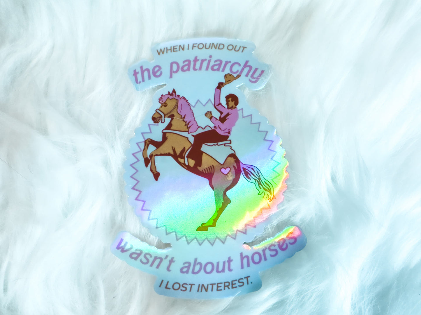 Horses > Patriarchy Waterproof Vinyl Sticker