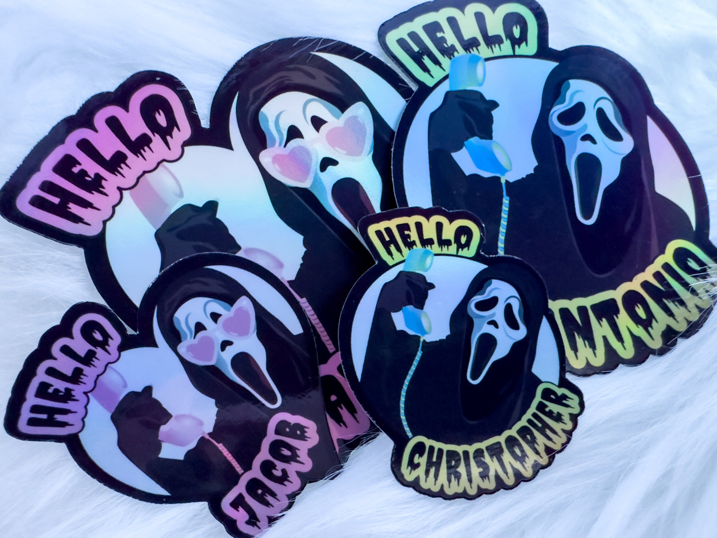 Custom Name Halloween Sticker Pack