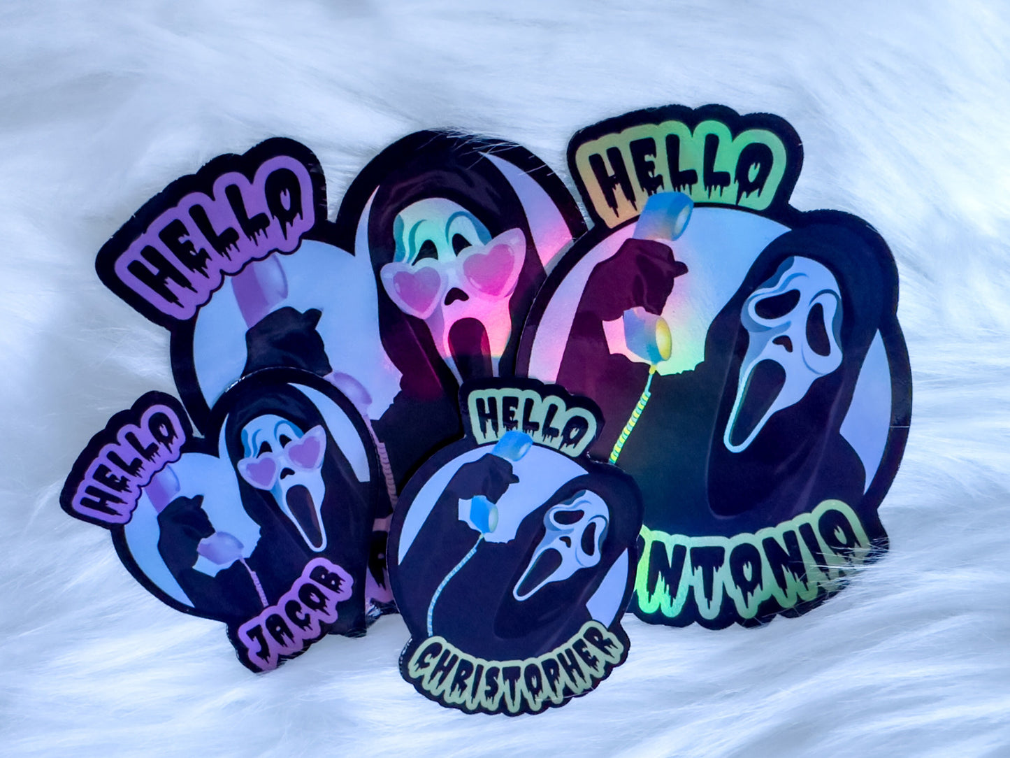 Custom Name Halloween Sticker Pack