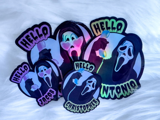 Custom Name Halloween Sticker Pack