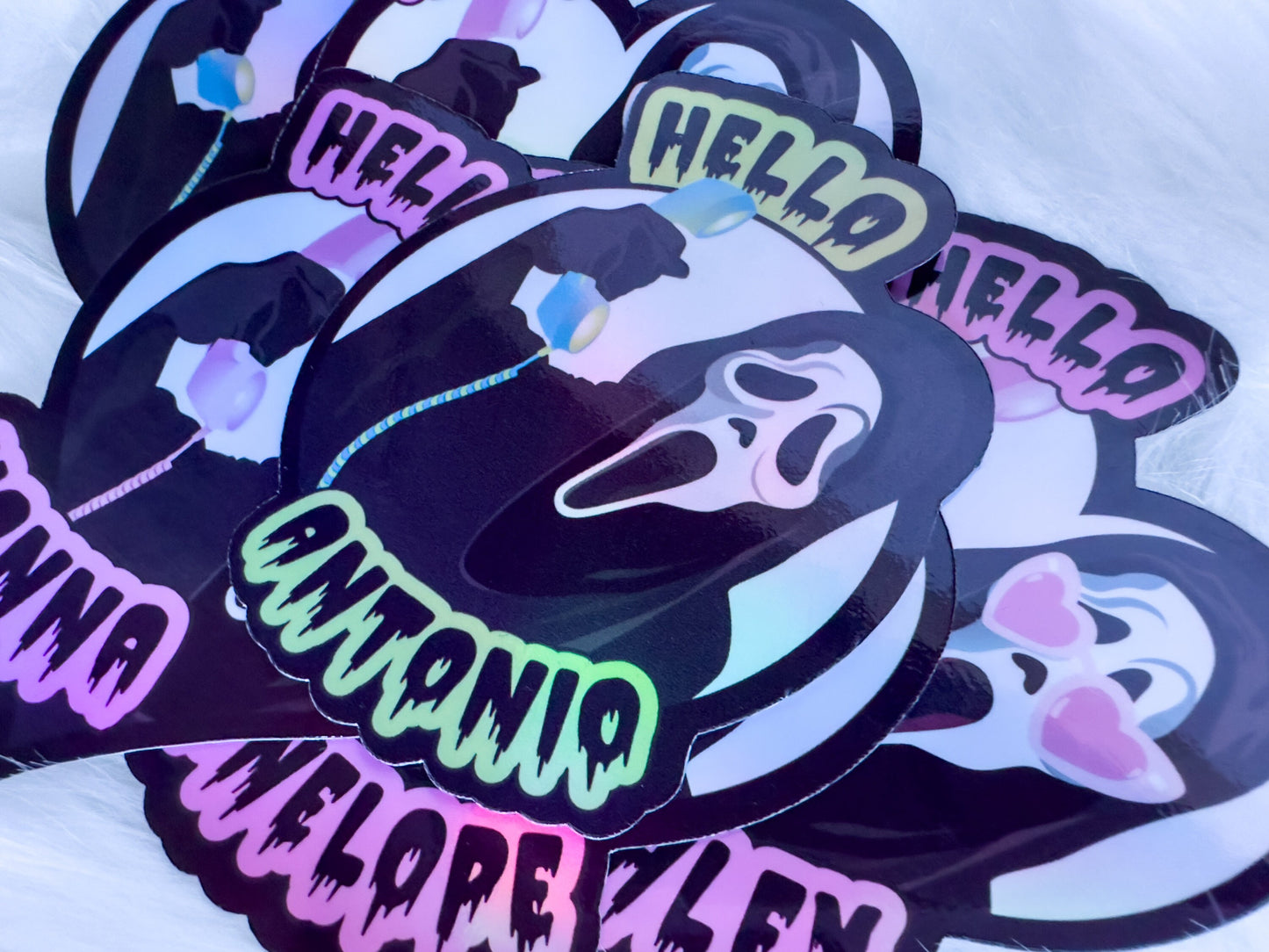 Custom Name Halloween Sticker Pack