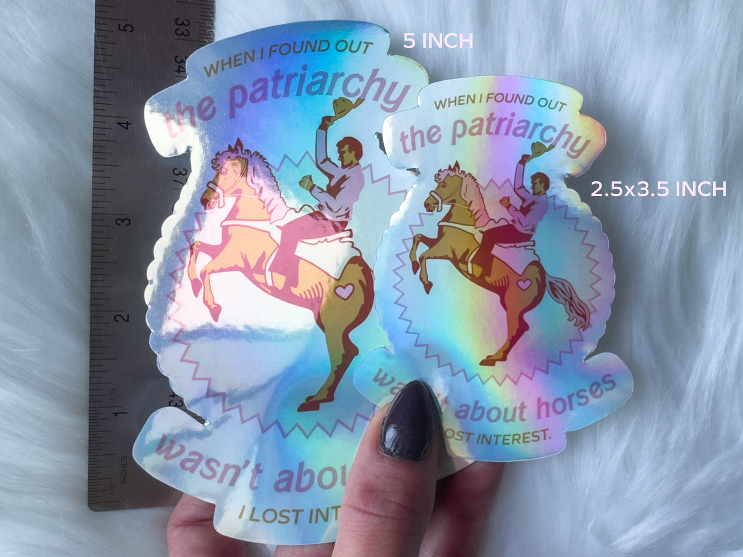 Horses > Patriarchy Waterproof Vinyl Sticker