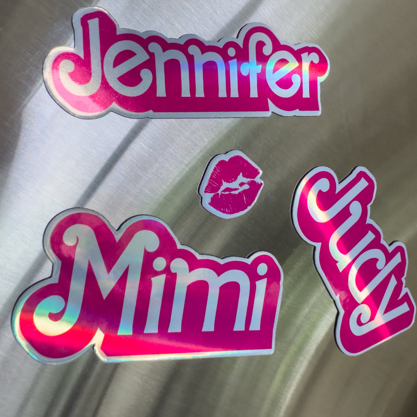Custom Name Holographic Magnet