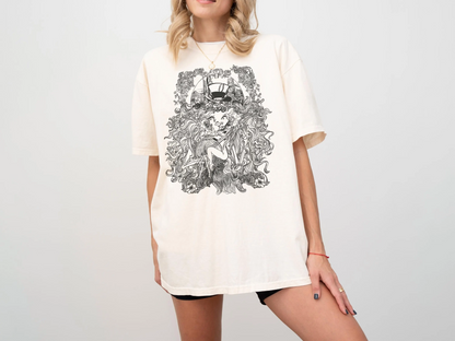 Grateful Lion Psychedelic Art Comfort Colors TShirt